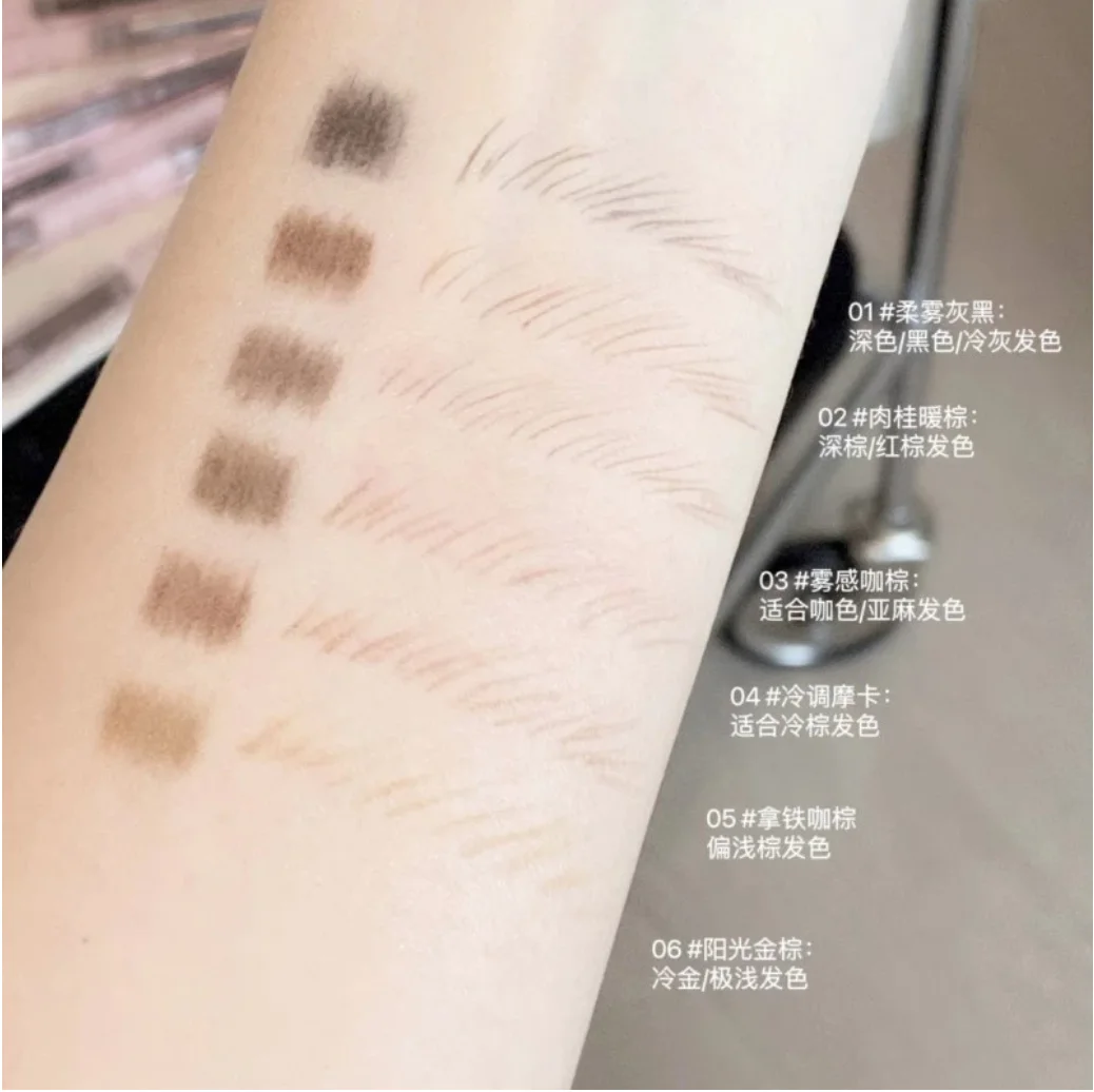 FLORTTE Eyebrow Pencil Eyebrow Chalk Waterproof And Long-Lasting Suitable Beginners Makeup Cosmetics Original