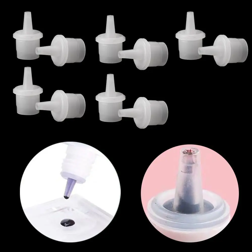 Makeup Tools Red Universal Caps Opener White Lash Glue Bottle Mouth Head Needle Colorful Mini Cones