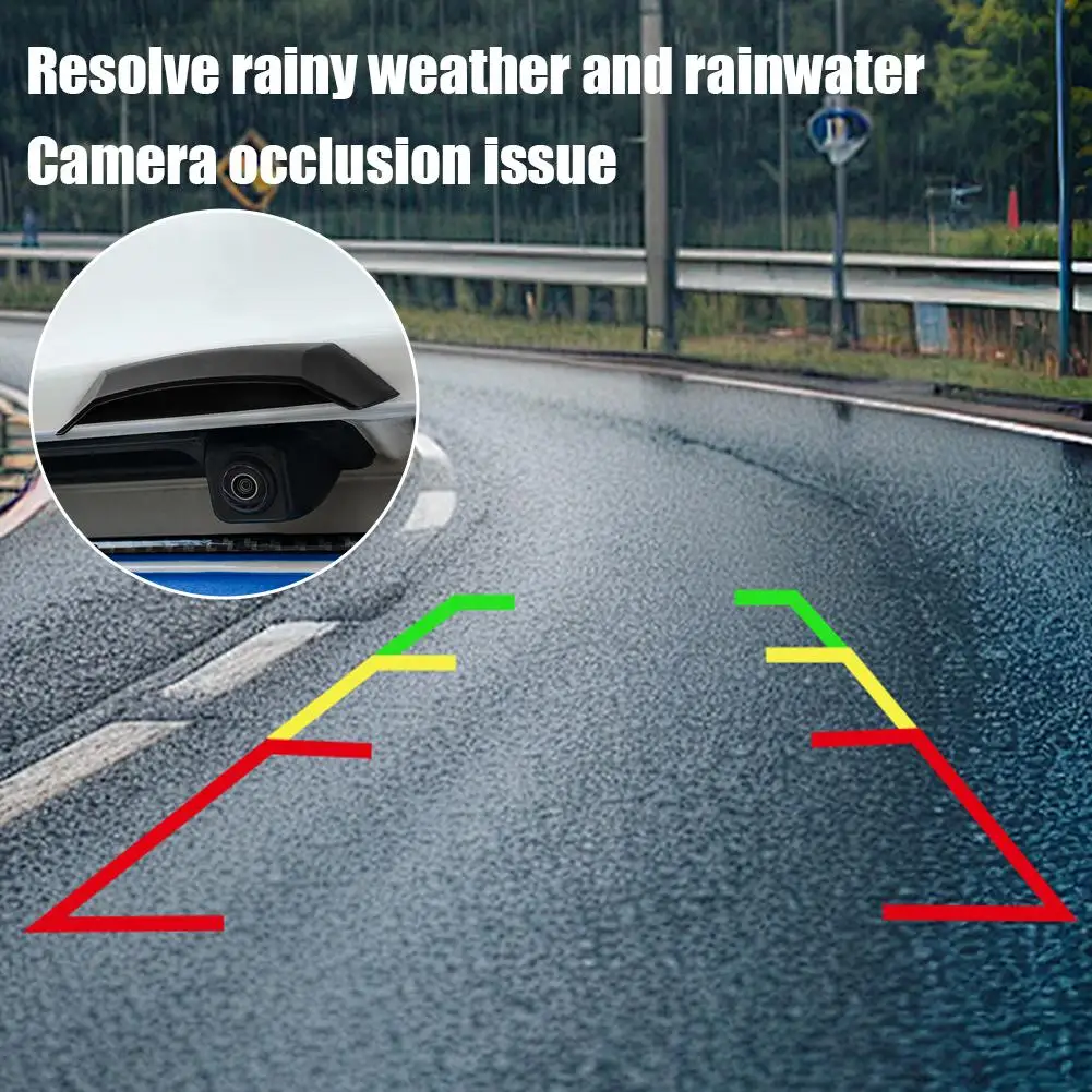 Universal Car Rear View Camera Anti-Rain Cover, Reversing Camera Protection Modification Accessory, Non-Destructive Installation