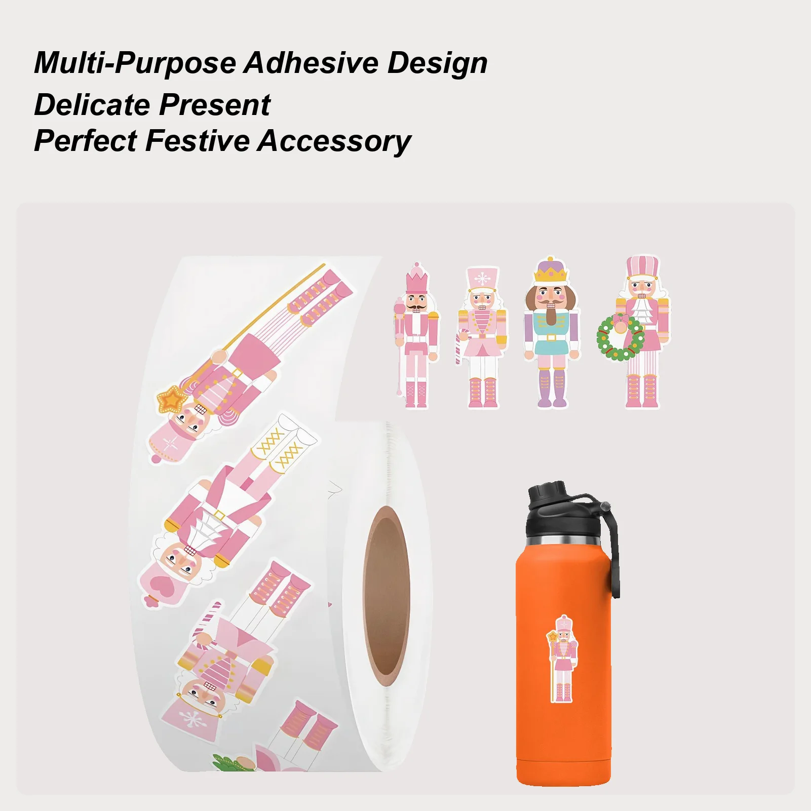 

Наклейки «Щелкунчик», мультяшные наклейки на бутылку воды, рождественский Щелкунчик, наклейки на стену, украшение для ноутбука, журнала, гитары, компьютера