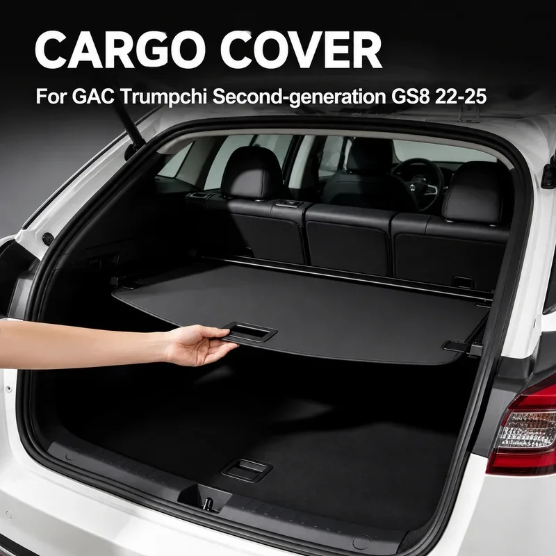 Cargo Cover Trunk Privacy Shade Rear Security Partition Anti-Theft Shield Organizer For GAC Trumpchi Second-generation GS8 22-25