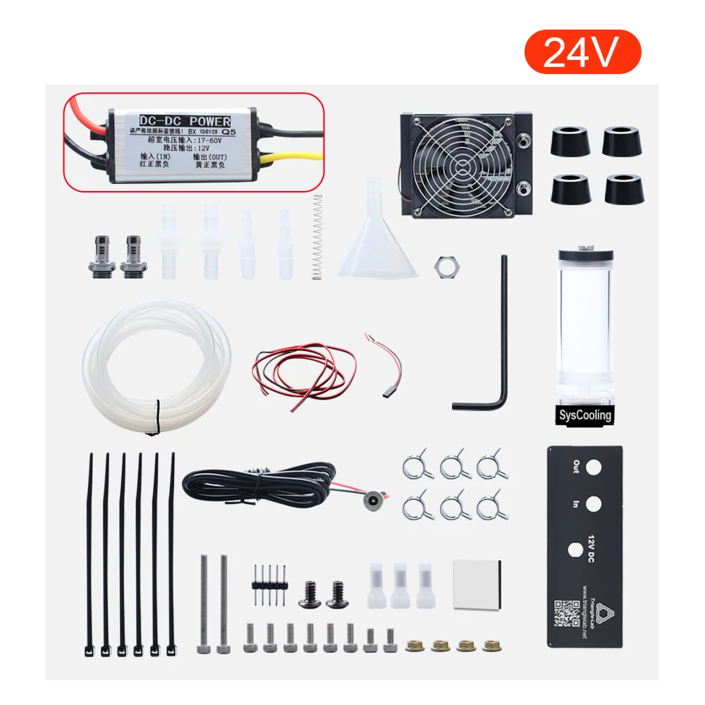 RS Trianglelab Wassergekühltes Wasserpumpen-Set für TD6S LC DRAGON HOTEND LC MATRIX LC DIY 3D-Drucker Ender3 CR10 VORON 3D-MOTOR LC