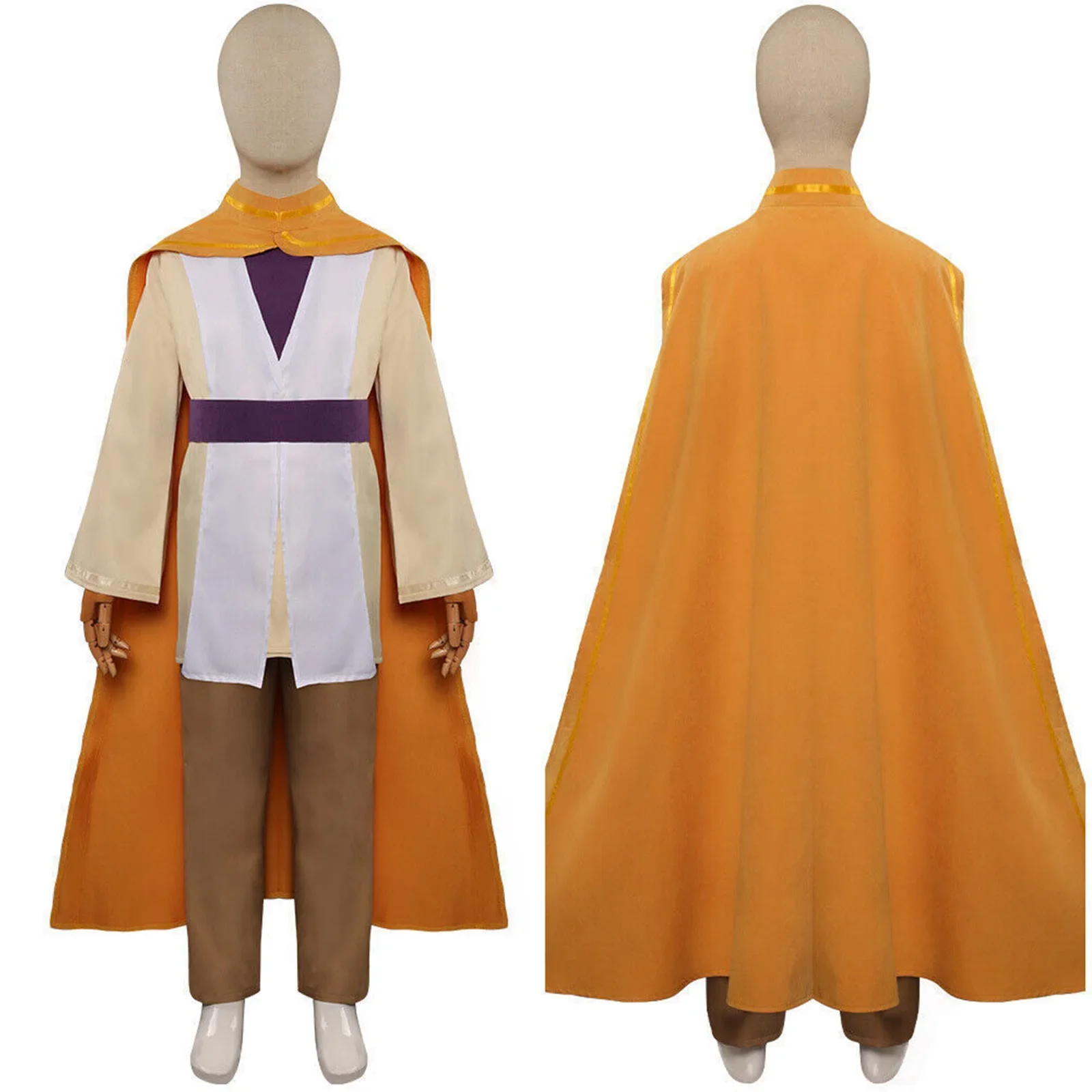 Anime Star Film Cos Wars Halloween Kids Stage Clothes Young Jedi Adventures Lys Nubs Cosplay Costume for Children Pants Cloak