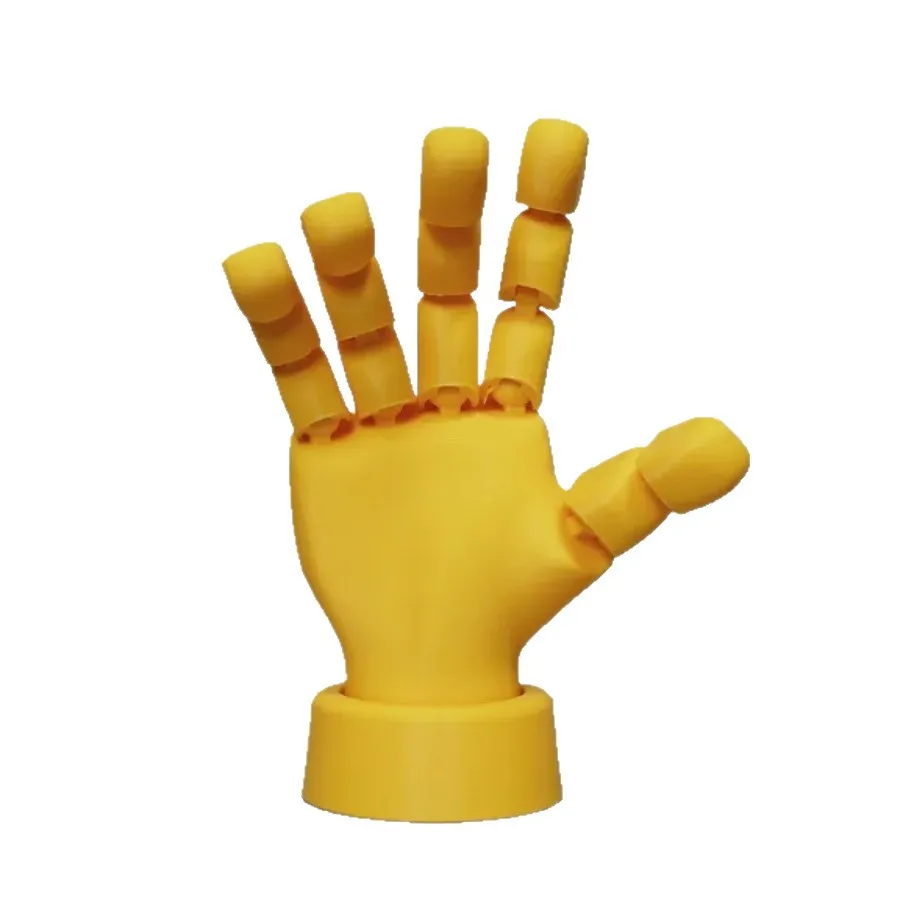 

3D Printed Articulated Hand Model Flexible Finger Joints Decor,Poseable Sculpture for Home,Interactive Art Ornament & Fidget Toy