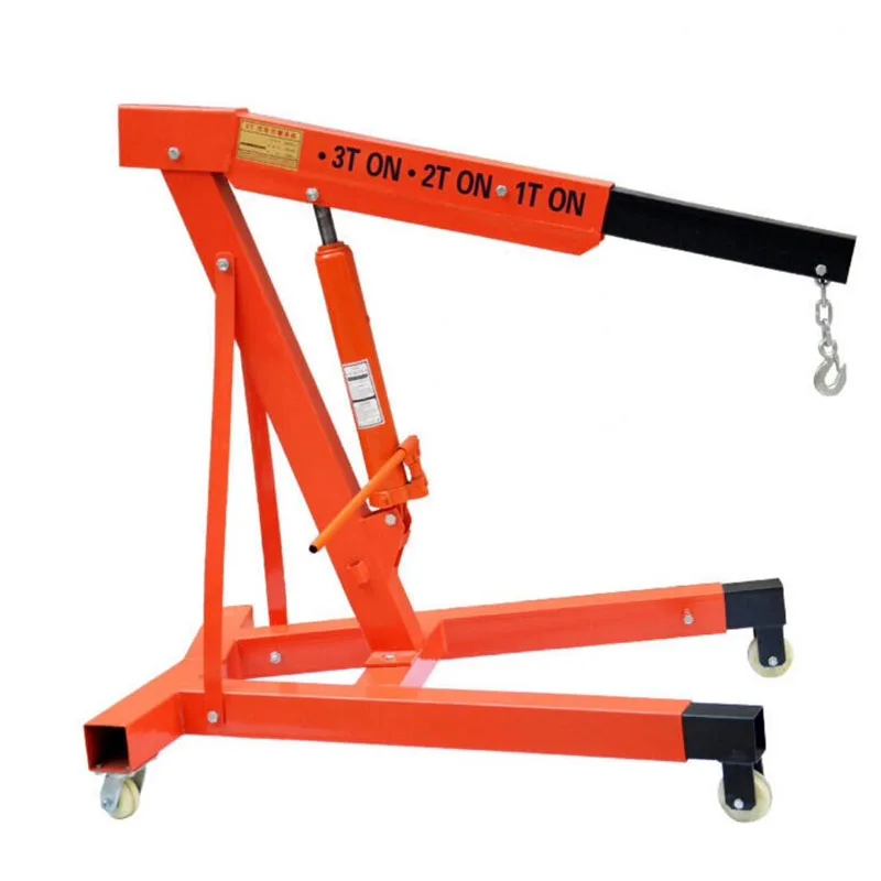 3T Capacity Car Engine Crane Hydraulic Automatic Gearbox Hoisting Machine Car Lifting Crane Equipments Manual Control