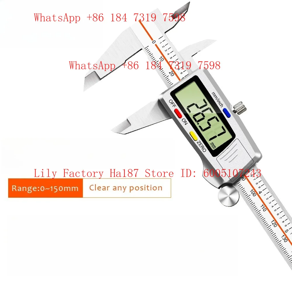 Digital Vernier Caliper LARGE SCREEN DISPLAY Range 0-150mm Range Resolution 0.01mm Ruoshui 5150s