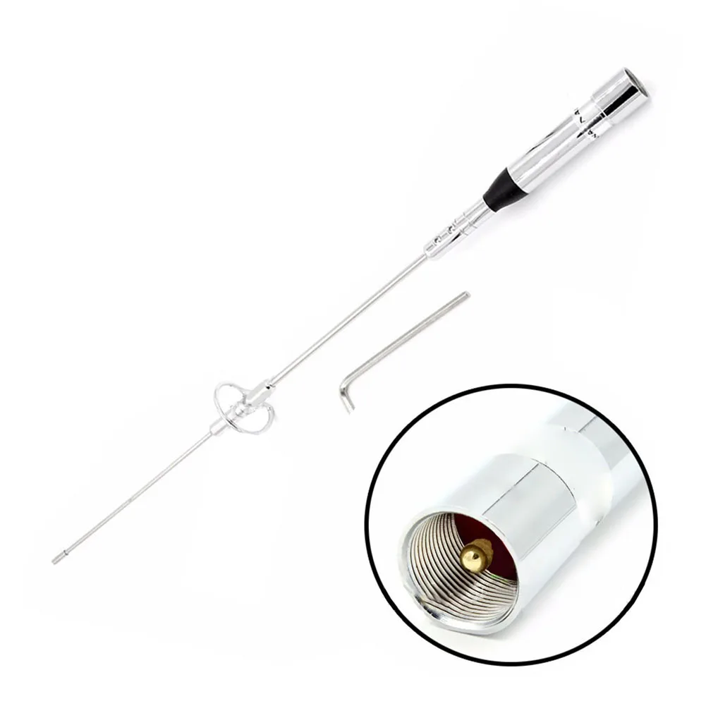 NL-770S Stainless Steel 2 Band Vehicle for antenna for TYT 144MHz 430MHz Radios 100W 44.5cm PL259 Connector 50 Ohm