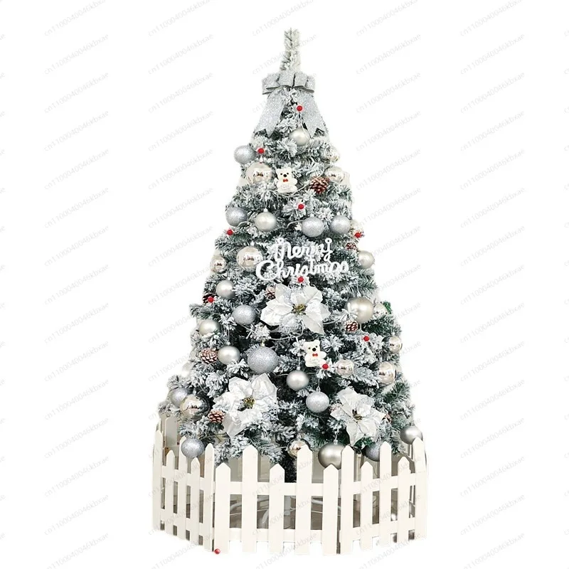 

Christmas Tree Package 1.2m Household White Flocking Tree Snow Scene Decoration