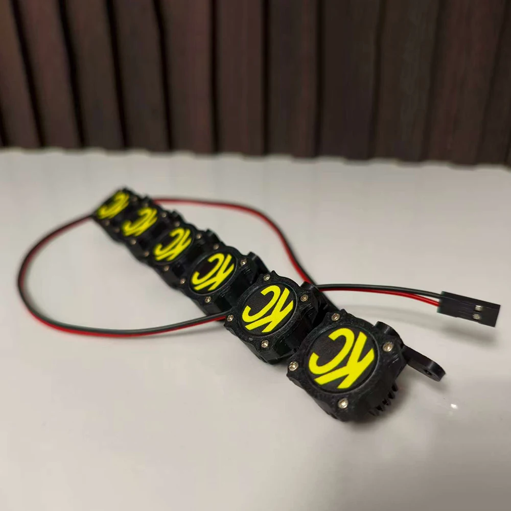 Luz LED KC de techo, 6 focos para coche trepador de control remoto 1/10, Traxxas TRX4 Defender Bronco AXIAL SCX10 RC4WD D90 Tank 300 Chevrolet