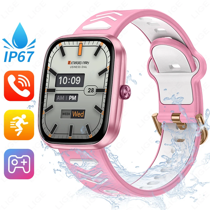 LIGE Multifunction Kids Watches For Xiaomi Call Kids Smart Watch Children Waterproof Smartwatch Alarm Clock Child Watch Gift