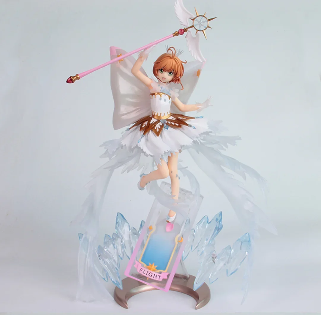 Card Captor Sakura Sexy Figure Kinomoto Sakura Sexy Anime Figurine Clear Card Hello Brand New World  Desktop Decor Toy Gift