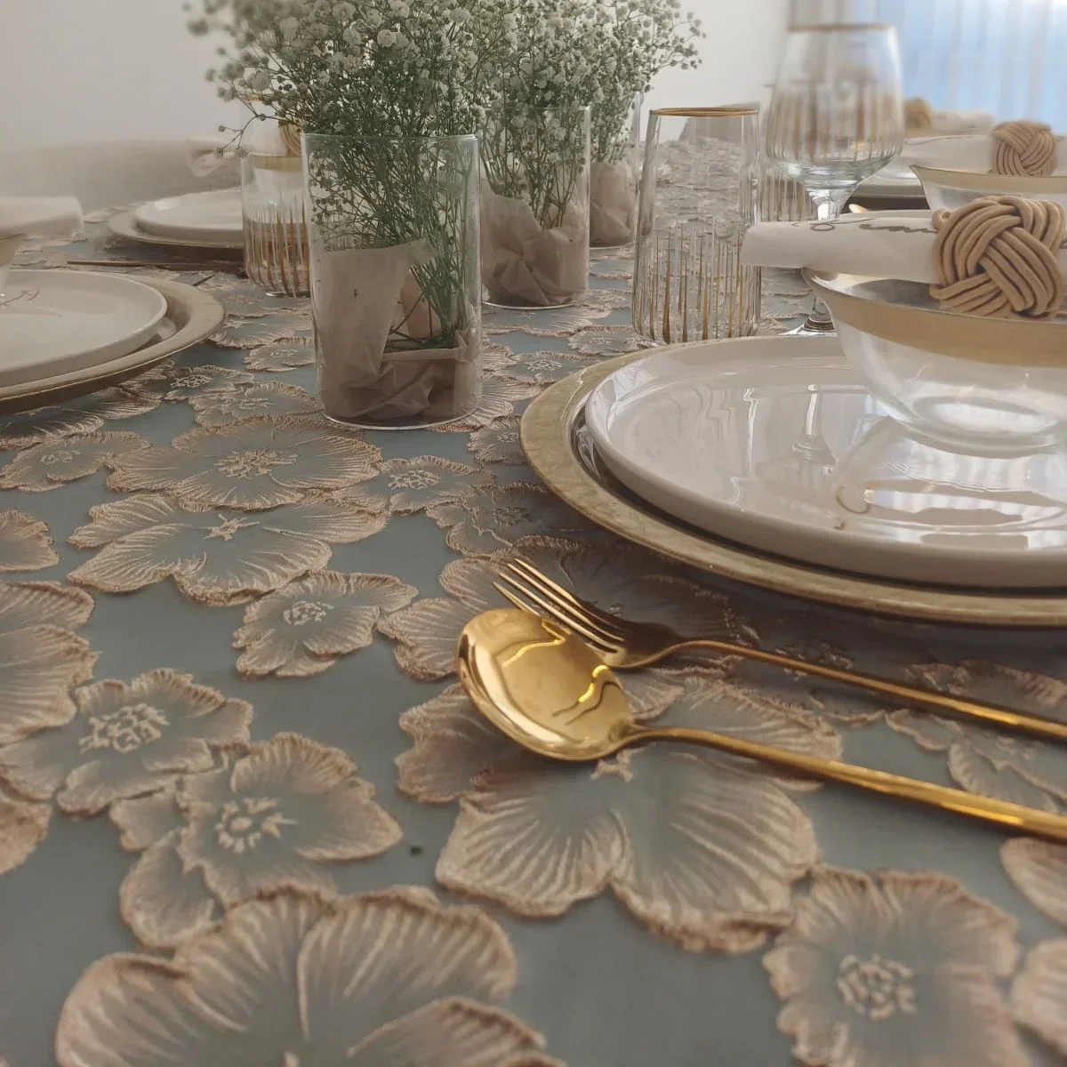 Designer-Tischdecken-Servietten-Set, hochwertige Dinner-Tischdecke, Boutique-Servietten-Sets