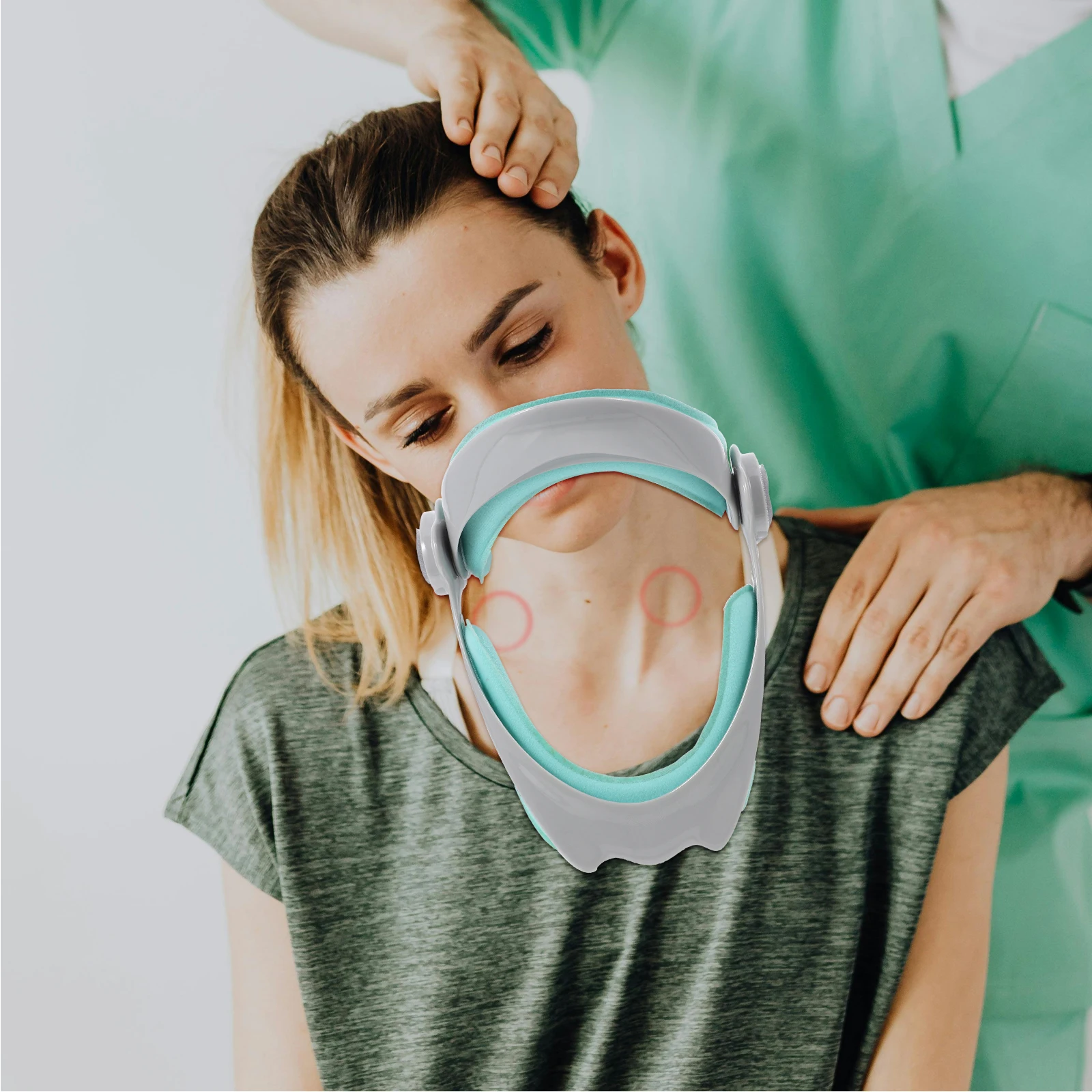 Adjustable Neck Support Brace Cervical Traction Foam Corrector Home Office Use Neck Stretcher Pain Relief Brace