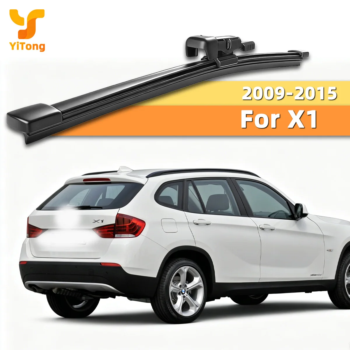 Yitong Allwetter-Scheibenwischer für die Heckscheibe, geeignet für BMW X1 2009-2015, geräuscharmer Gummi-Heckscheibenwischer, Ersatzteile.