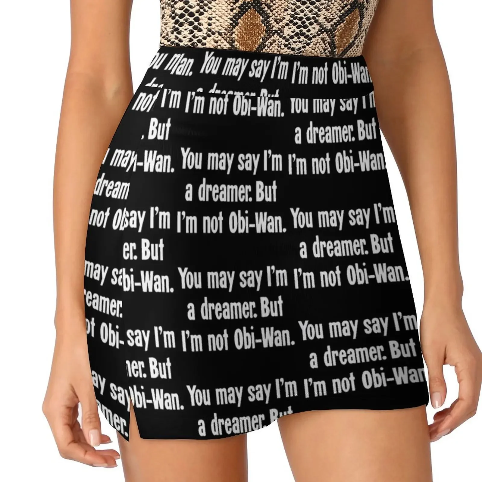 

You May Say I'm A Dreamer. But I'm Not Obi-Wan. Mini Skirt kawaii clothes Women clothing Clothing