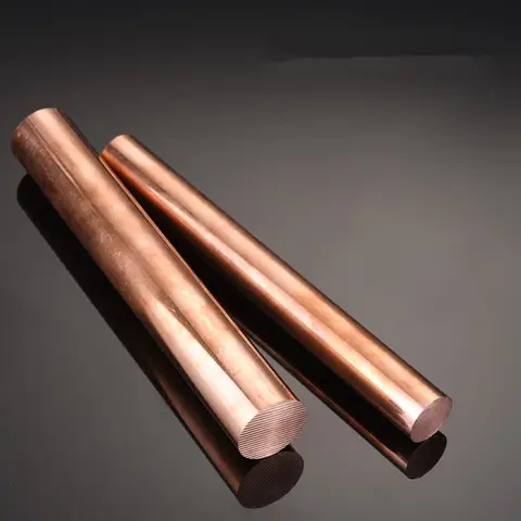고품질 길이 100-400mm 구리 라운드 솔리드로드 바 구리 막대 직경 10/12/14/15/16/18/20mm 황동 스틱 T2 구리 바