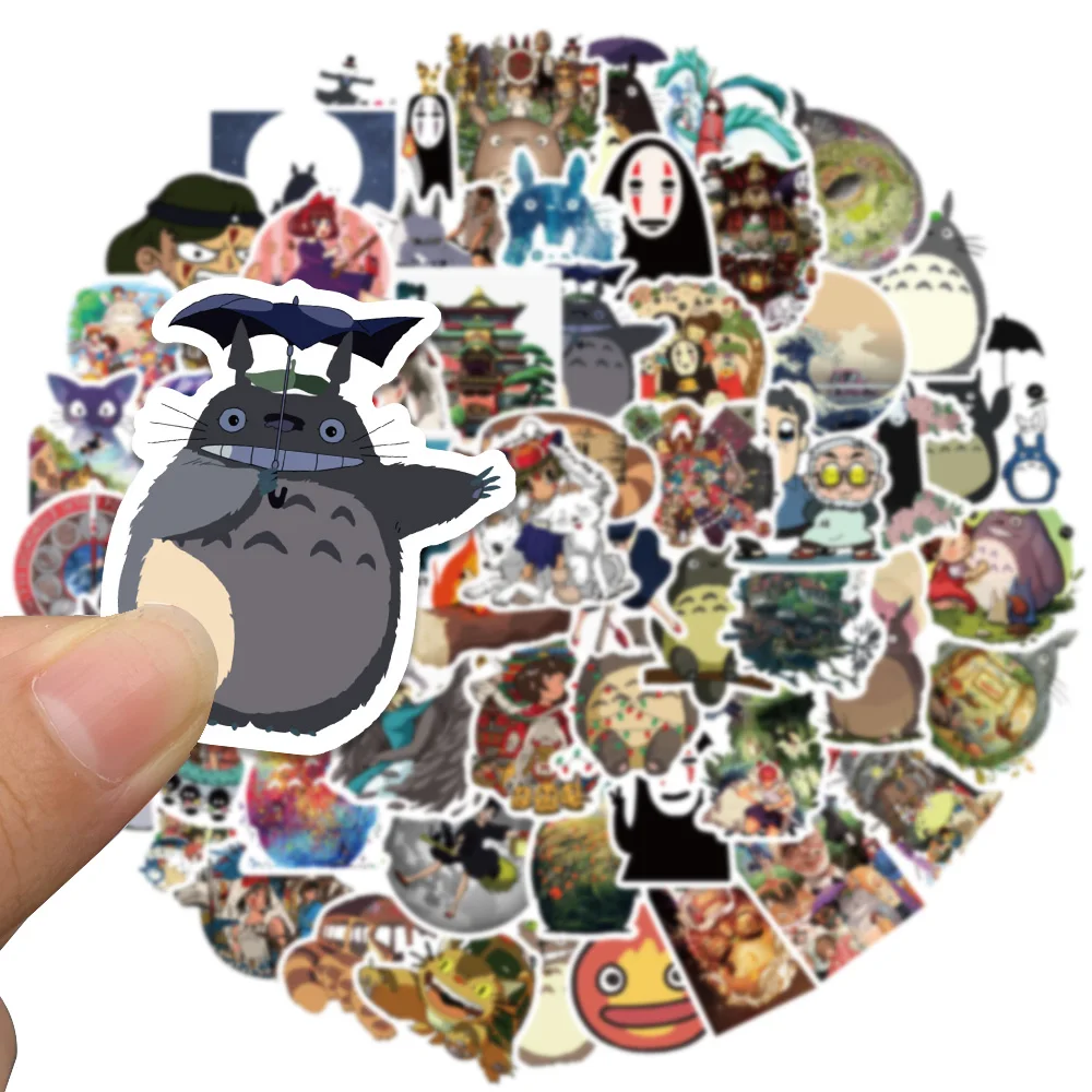 100 Stück Cartoon Hayao Miyazaki Aufkleber DIY Sticker Scrapbooking Handy Gepäck Skateboard Wasserfeste Aufkleber – Detail 3