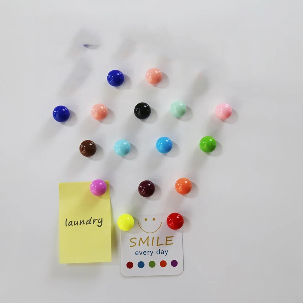 

8pcs Cute Home Decoration Ball Shape Stickers Home Office Decor Magnetic Letters Refrigerator Decoration