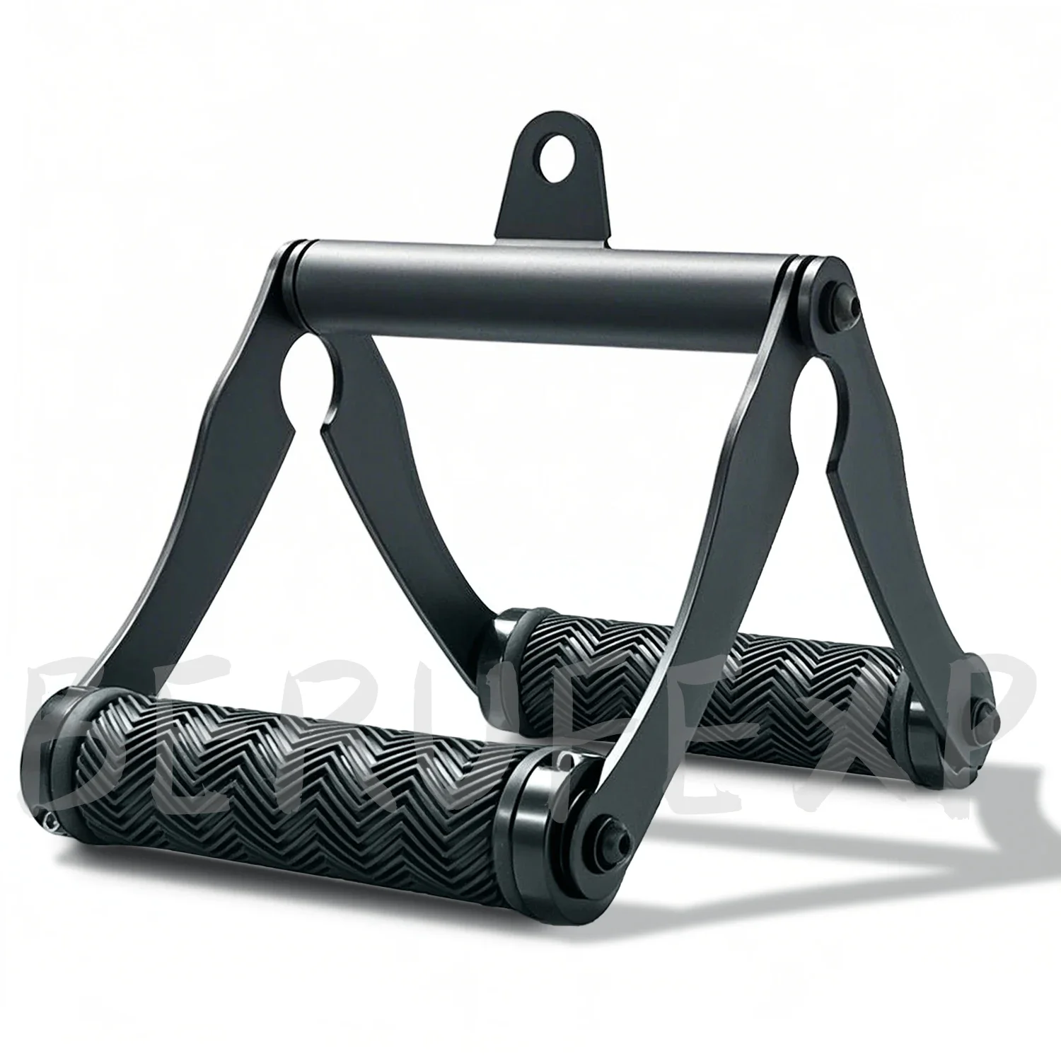 BERUFEXP V/T-Bar Row Landmine Handle & LAT Pulldown Accessoire - Équipement de Fitness Robuste Noir avec Poignées en Caoutchouc Antidérapant, Compatible avec Barre/Halteres/Machines à Câble/Barres