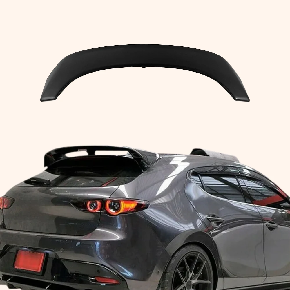 KZ Style Roof Spoiler Wing for Mazda 3 Axela Hatchback 2020+ Unpainted Fiberglass Body Part
