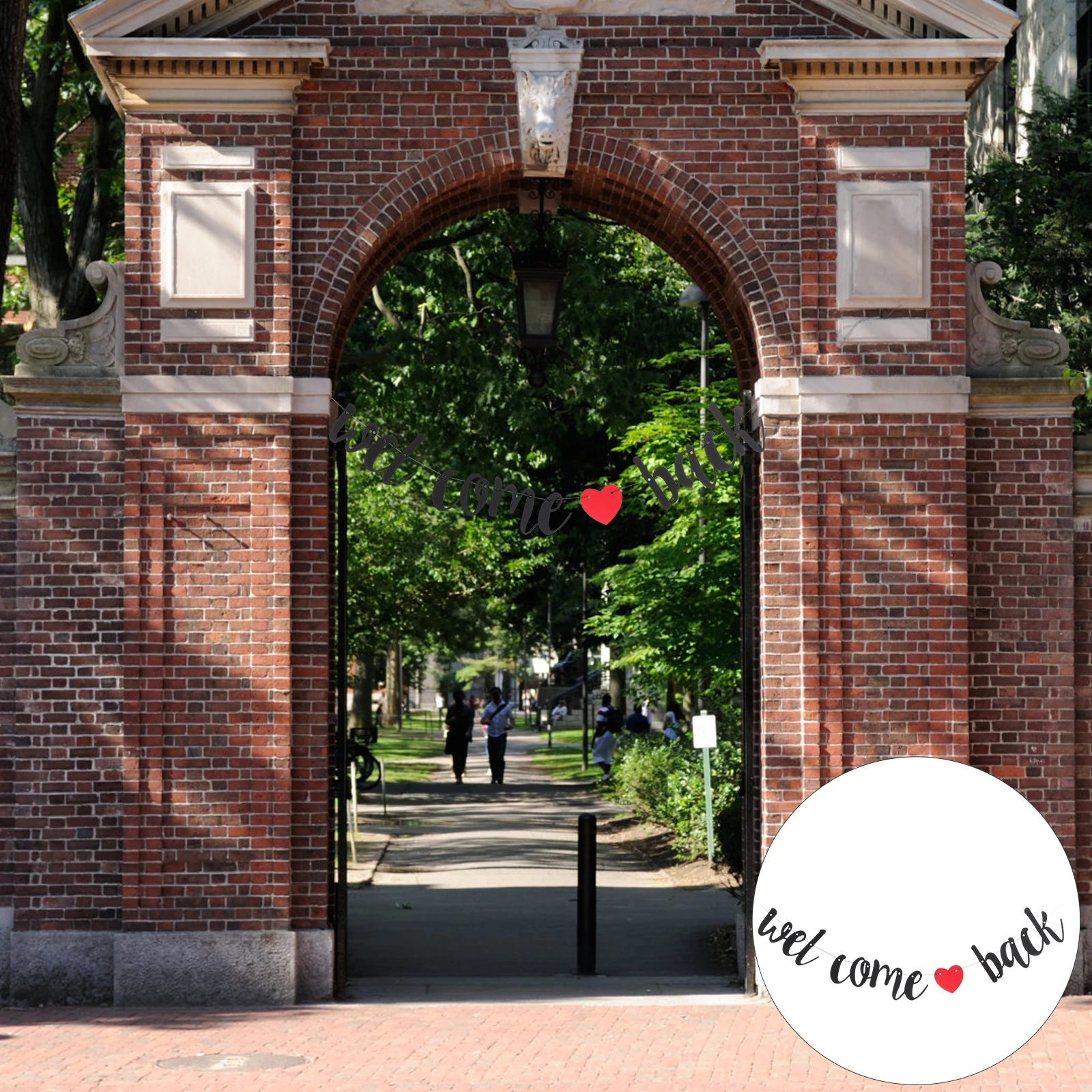 

Welcome Back Bunting School Decor Party Photo Decorative Paper Banner School Party Photo Prop Prop Wall HangingDecoration