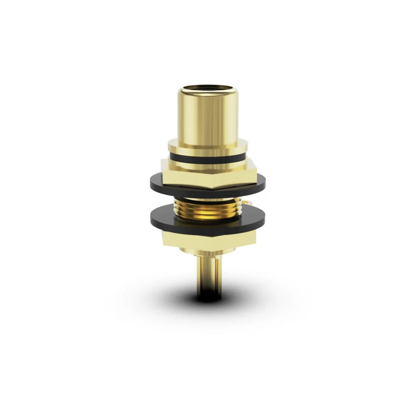 HiFi Reinem Kupfer Gold Überzog RCA Audio Power Verstärker Eingang Ausgang Terminal Stecker