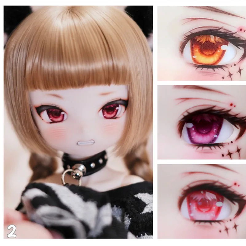 BJD eyes doll effetto metallico occhi 10mm-24mm bambola occhi acrilici per 1/8 1/6 1/4 1/3 BJD SD accessori per bambole occhi di bambola