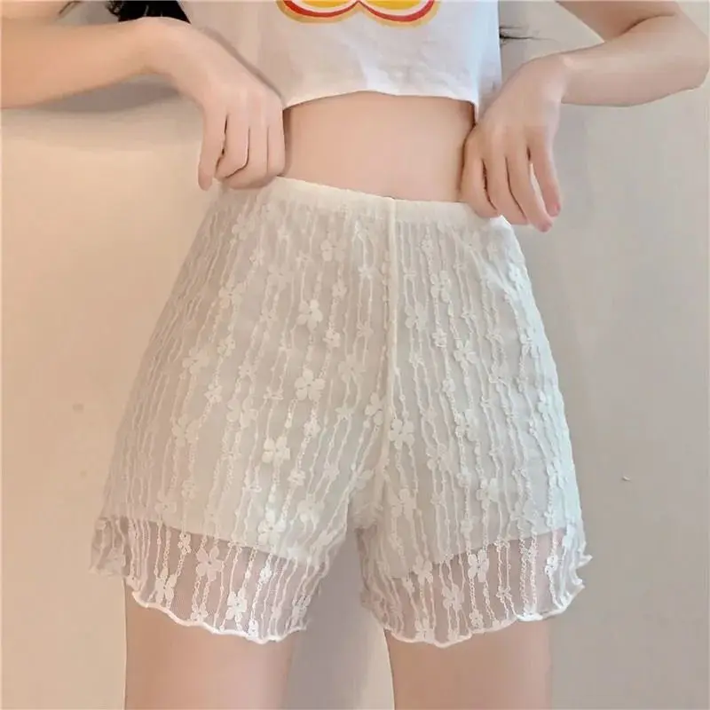 Lace Safety Pants Women's Summer 2024 New JK Skirt Inner Wear Base Layer Pants Sweet Student Insurance Short Pants