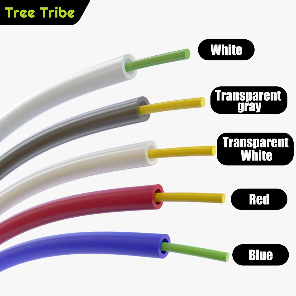 TreeTribe 2.5x4mm PTFE TUBE Teflonto For Bambu Lab for BMUC AMS ID2.5mm OD4mm 1.75mm Filament Hotend Extruder 4