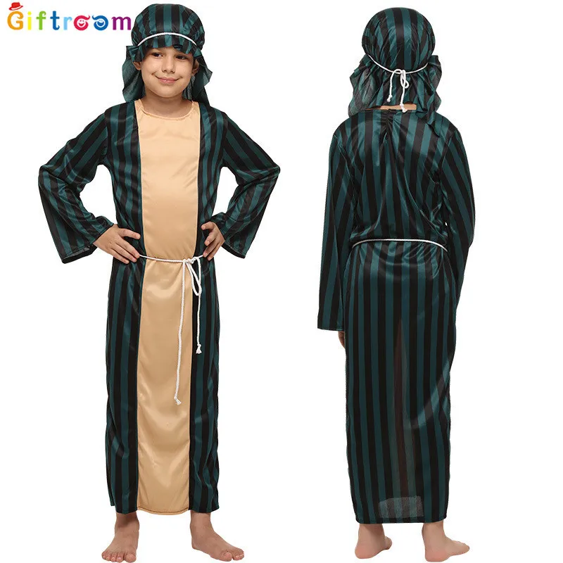 Arab Emirates Prince Clothing Aladdin Divine Lamp Clothing Male Halloween Makeup Ball Children's Party Clothing