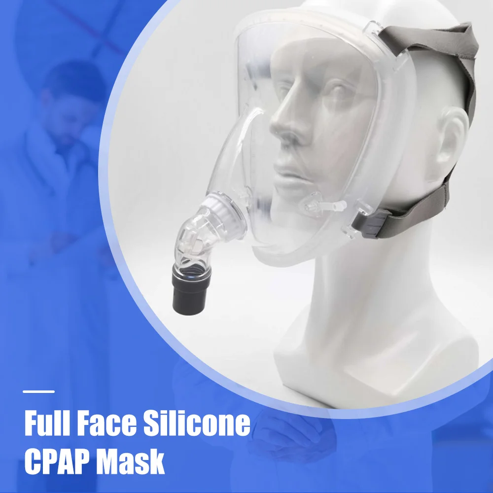 Nasal CPAP Mask Comfort Face Nasal CPAP Mask Reusable Full Cover Mask Replacement Accessory for Most CPAP Machine Anti-snoring