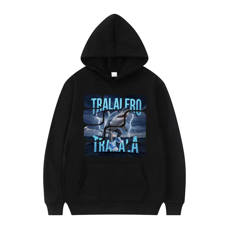 

Tralalero Tralala Funny Running Shark Meme Hoodie Fashion Trending Print Sweatshirt Men Women Long Sleeve Fashion Casual Hoodies