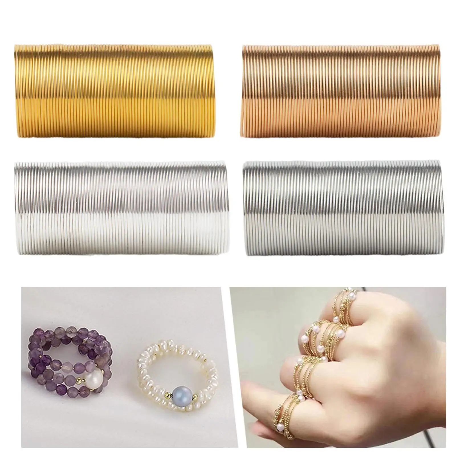 Metal Memory Wire Loops for Jewellery Making