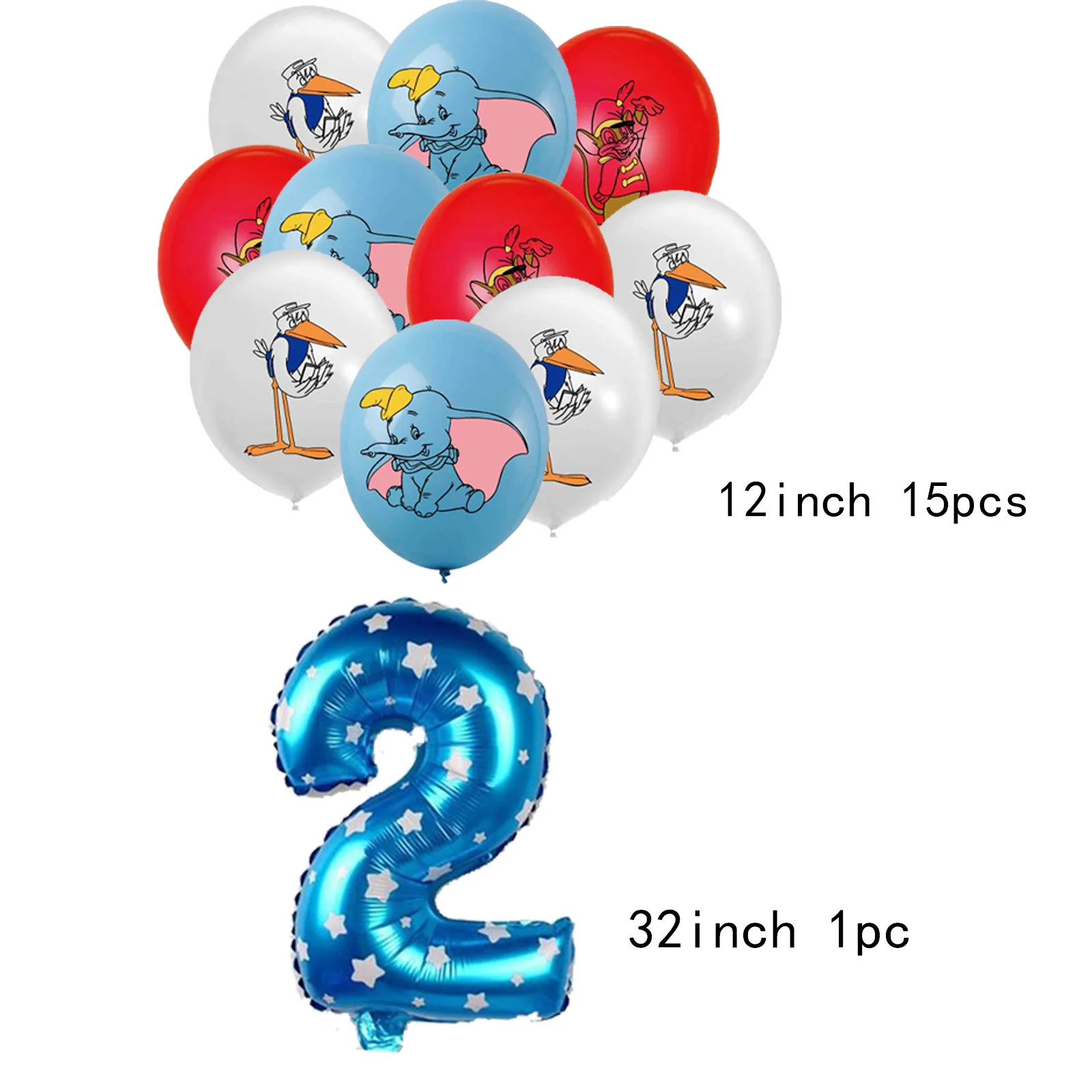 Dumbo simpatico palloncino Palloncini per feste di compleanno Compleanno Decorazioni per feste magiche Baby Shower animaleBalloncino