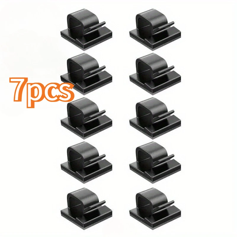 7pcs Charging Data Line Network Cable Finishing Line Clip Power Line Fixed Clip