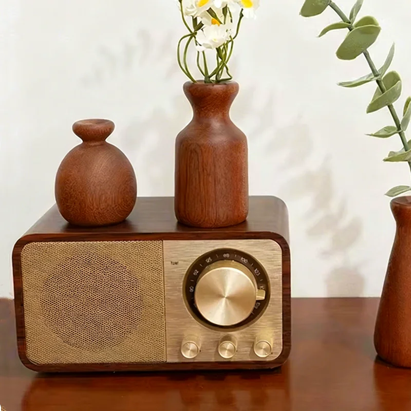 

Деревянная портативная колонка Bluetooth с FM-радио, мощным басом, стереозвуком, музыкальным центром и антенной JY66