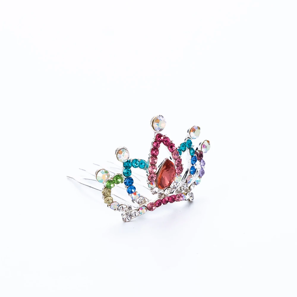Party Cute for Girls  Gift Wedding Jewelry Hairclip Headpieces Hair Jewelry Crystal Rhinestone Flower Tiara Crown Hair Comb