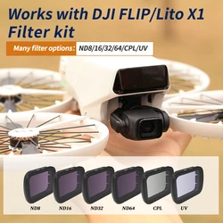 Suitable for DJI Lito X1/Flip handheld drone filter ND dimming anti light damage UV starlight aerial photography accessories