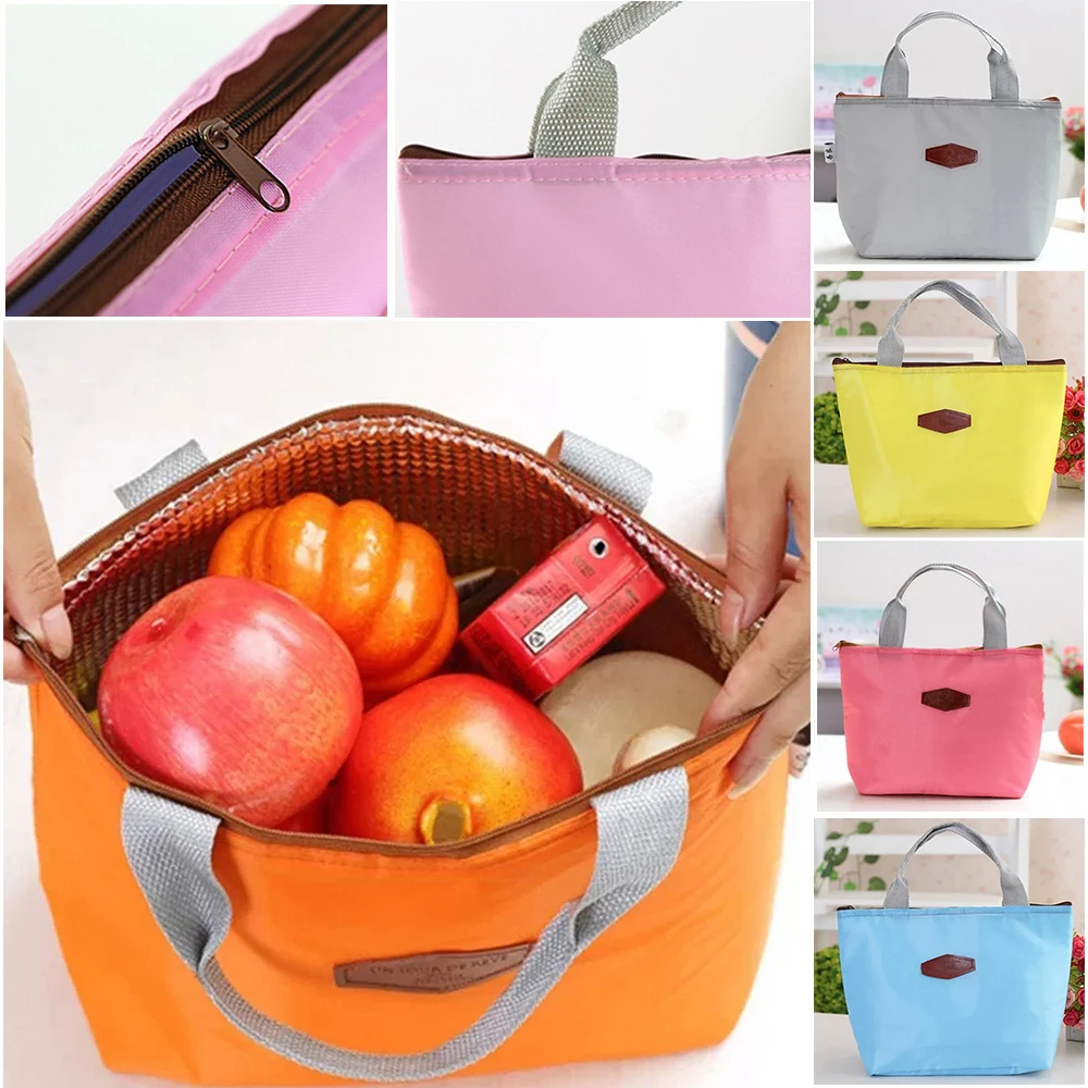 

1pc New Candy Colored Waterproof Ice Pack Insulation Bag Camping Picnic Bags Rice Box Storage Bag Portable Bento Bag 신형 점심 주머니