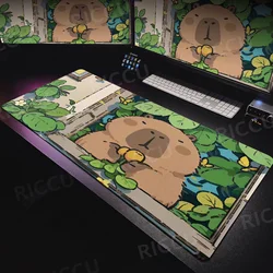 Kapibala Mouse Pad High Quality Non-Slip Xxl Kawaii Office Accessories Capybara Rubber Mats Girl and Boy Keyboard Expansion Pad