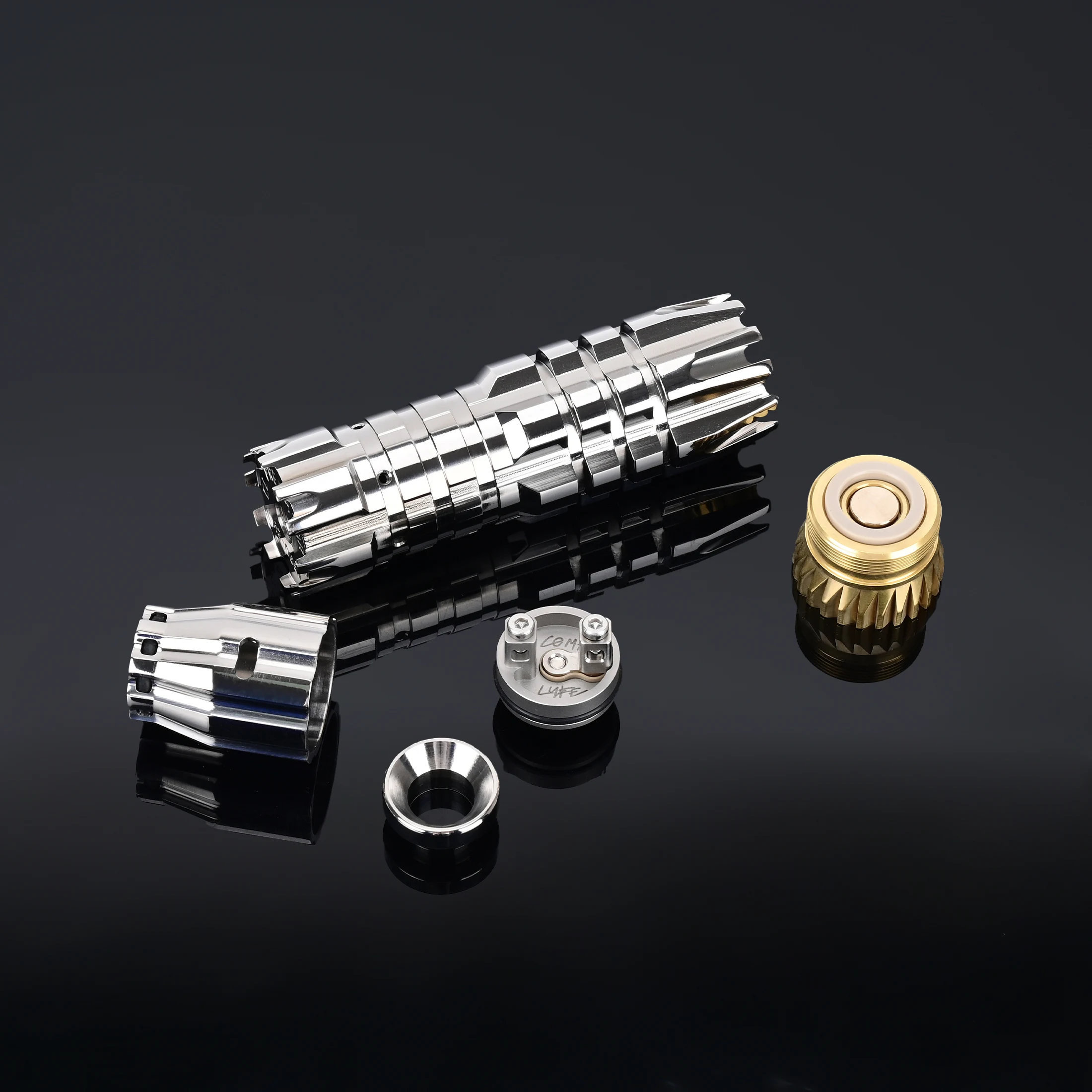 Wolfcoolvape المفترس جمع vape الميكانيكية وزارة الدفاع سبائك التيتانيوم المواد vape طقم عصري 18650 بطارية طقم عصري #2