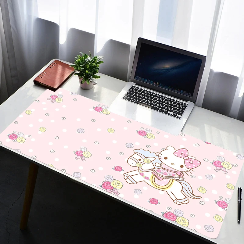 

Mouse Pad PC Non Slip Rubber HD Mousepad Laptop Gamer Cabinet Keyboard Pad H-hello K-kitty Office Computer Gaming Desk Mouse Mat
