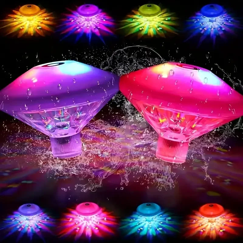 Waterproof Light for Pool Lights Seven Color Diamond Bathtub Led Hot Tub Light for Tub Swimming Pool