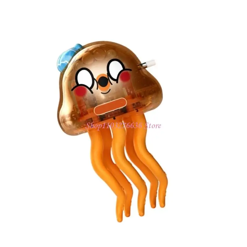 R6FD Animated Twistable Jellyfish Shaped Pull Toy Balance Skills And Motor Coordination