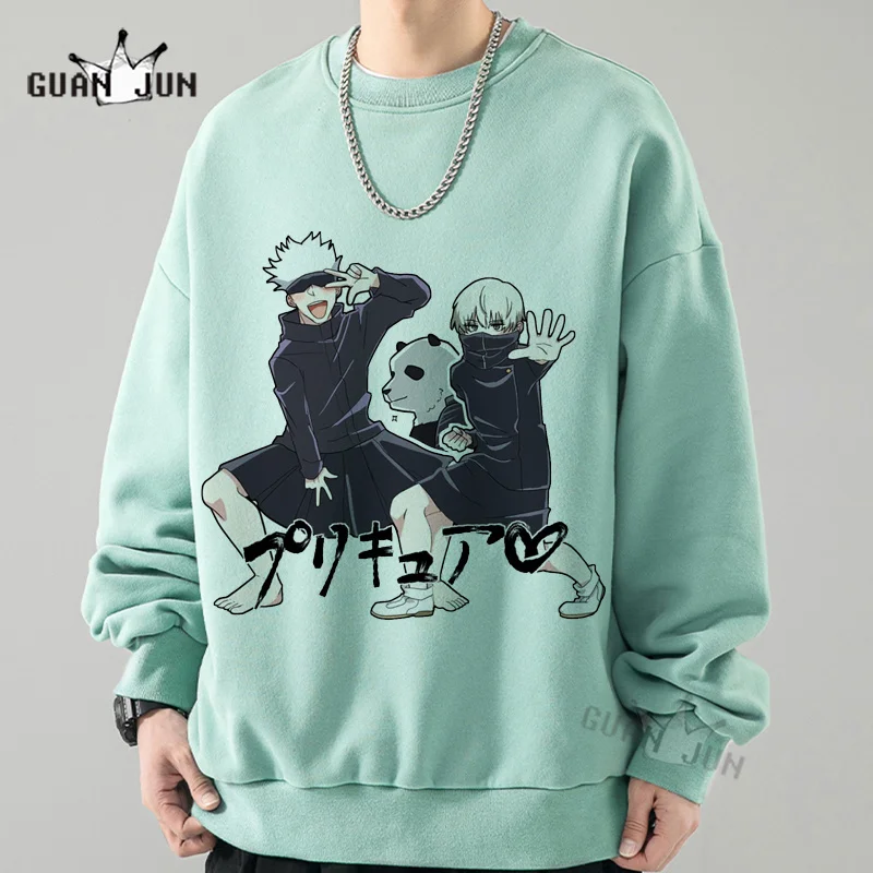 Satoru Gojo Toge Inumaki Jujutsu Kaisen Men/Women Hoodie Japanese Anime Student Loose Harajuku Men Sweatshirts Unisex Pullovers