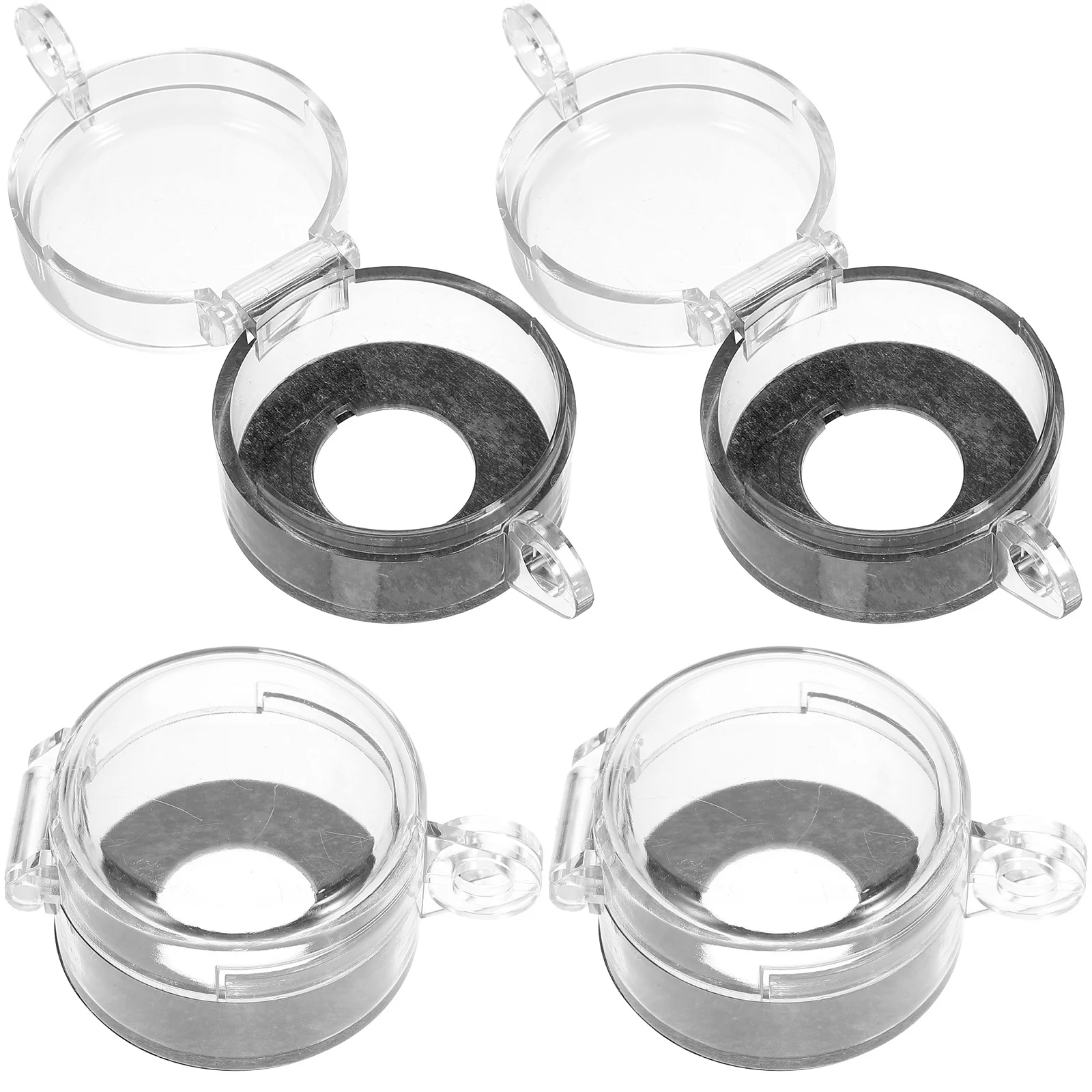 

4Pcs Emergency Switch Cover Durable Button Protector Exquisite Craftsmanship Transparent Design for Circuit Balcony Bus