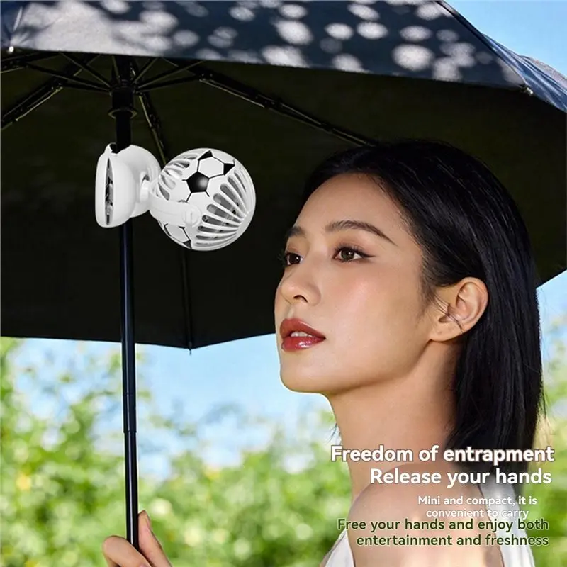 [B25B!】 Mini Cooling Fan Clip On Portable Fan, 3 Speed Quiet 360° Rotation For Desk Table Stroller Camping Women