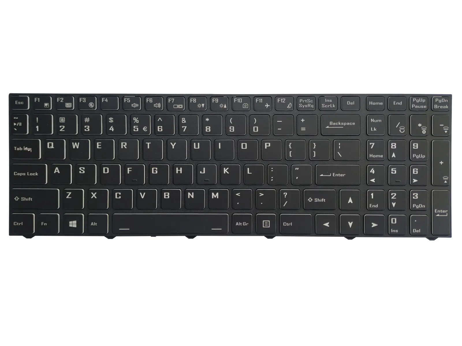 Imagem -02 - Teclado Retroiluminado dos Eua para Laptop Clevo X170 X170sm X170sm-g X170km-g Cvm19n23usj430 Novo