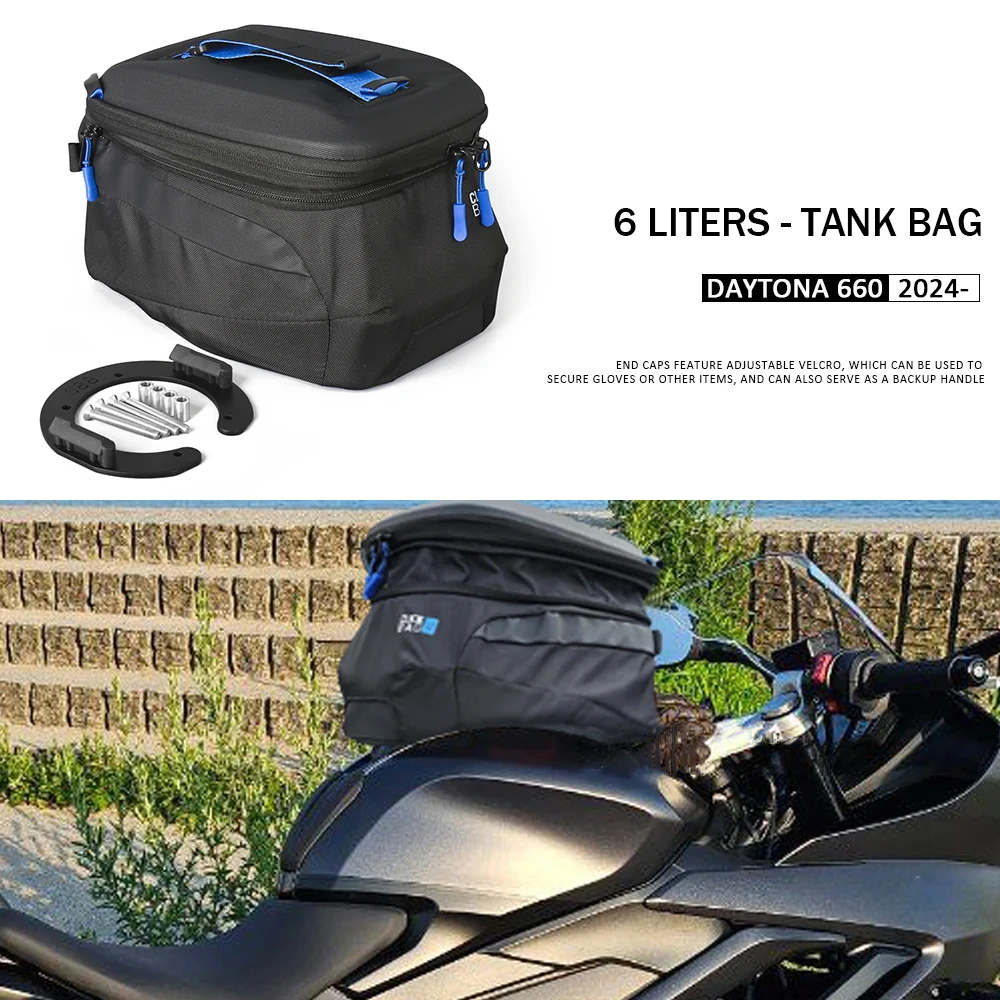 

For Daytona 660 DAYTONA Daytona660 2024 2025 2026 Motorcycle Tank Bag Detachable Fuel Tank Luggage Saddlebag Storage Bags