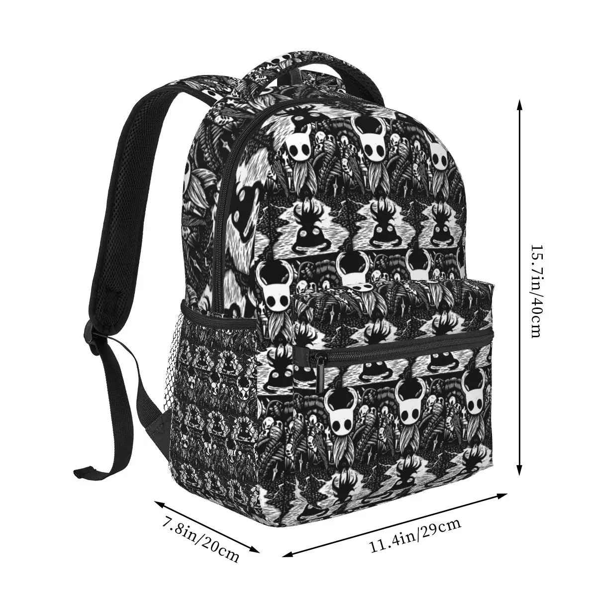 Ghost Knight Hollow Knight Backpacks Boys Girls Bookbag Students School Bags Cartoon Kids Rucksack Shoulder Bag Large Capacity